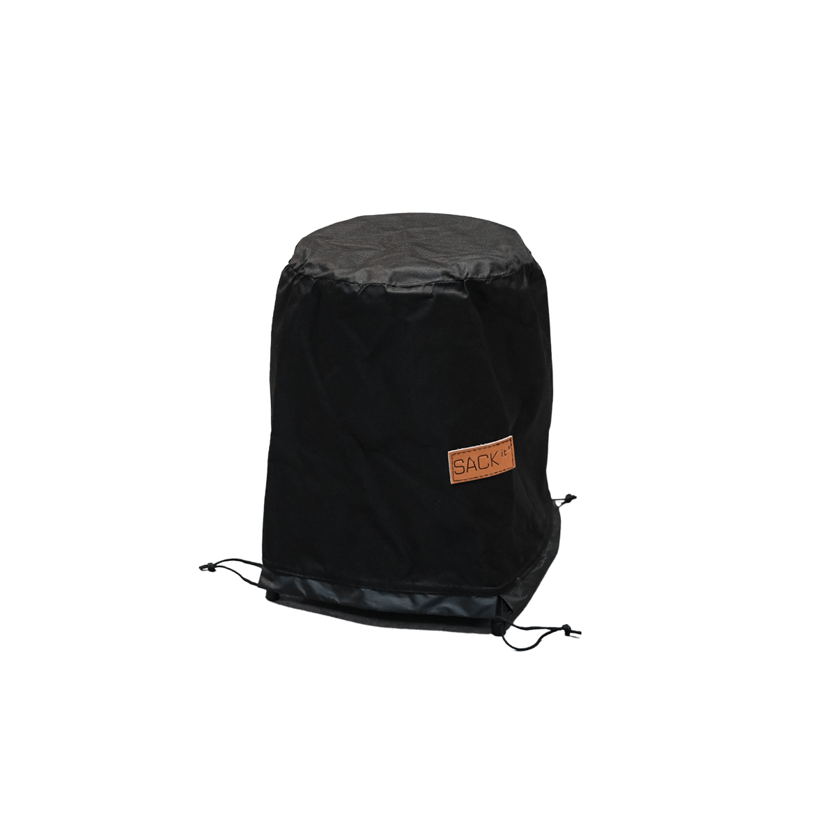 Schwarze, wasserabweisende Abdeckung für Patio Accessory Stand Ø22 aus dehnbarem Material