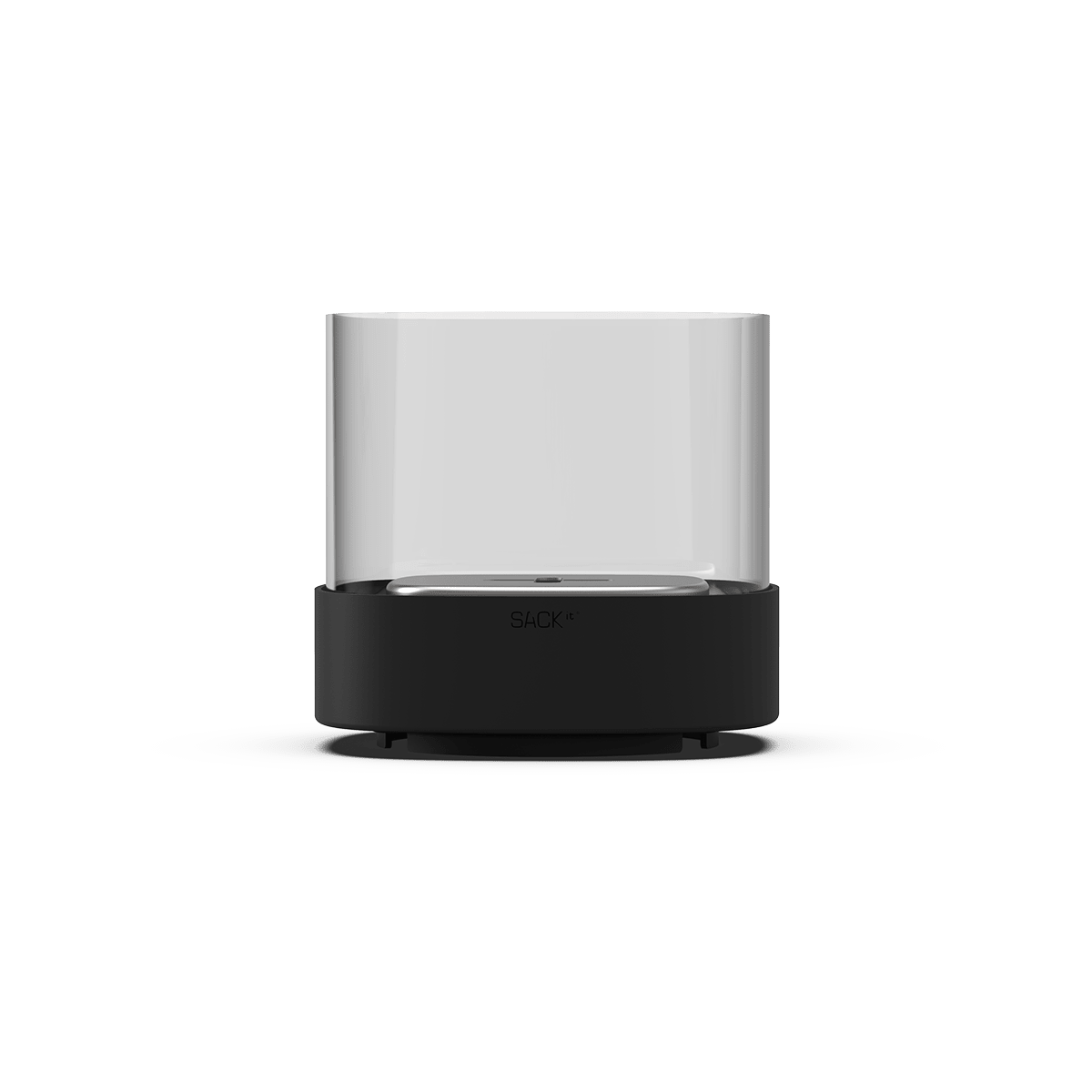 Schwarze SACKit Bio Lamp Ø14 aus Edelstahl mit hitzebeständigem Glas, geeignet für drinnen und draußen | Bio Lamp - Ø14 - | SACKit