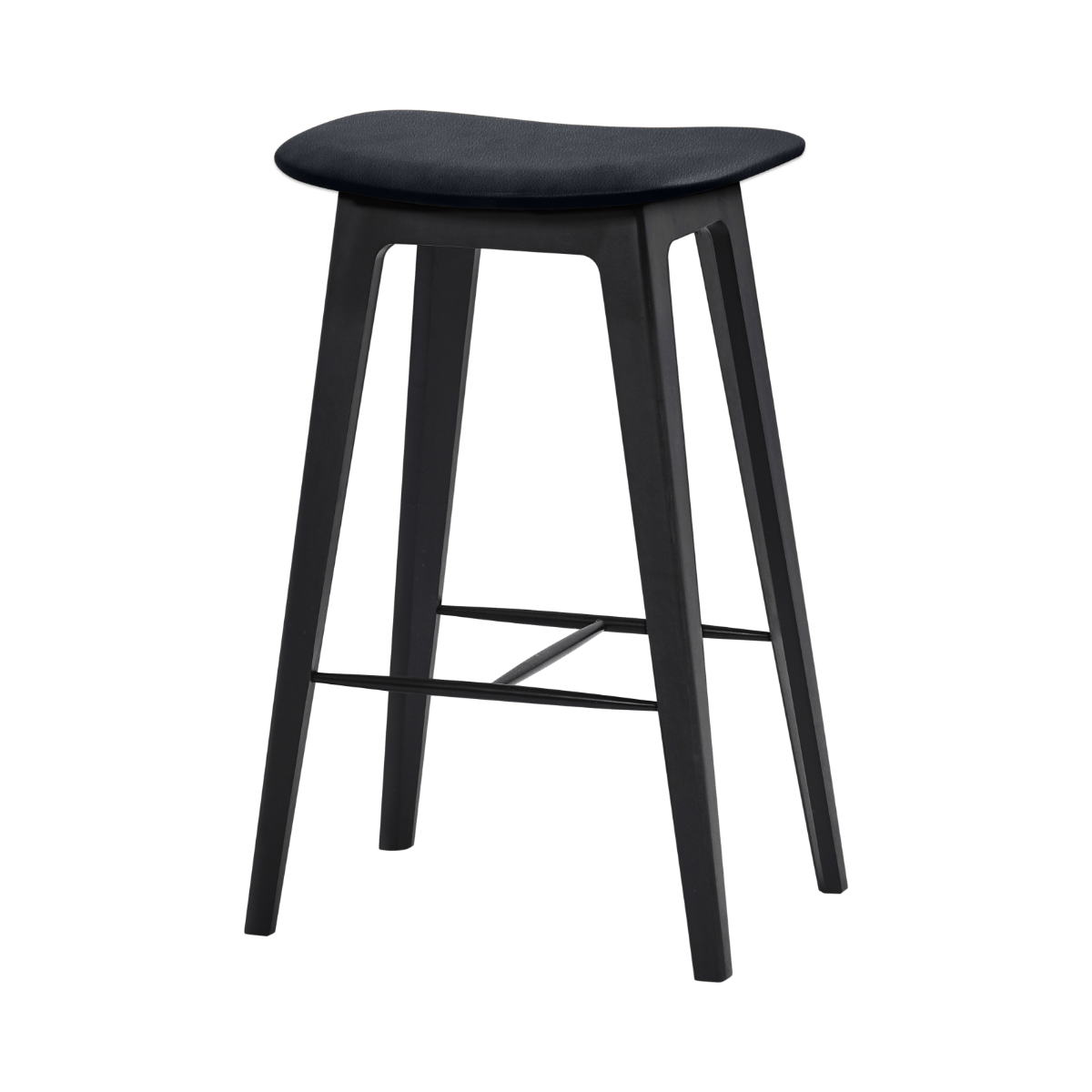 variant_8593212% | Nordic Bar Stool - Beech [Contract] - 73 cm Terra Black | SACKit