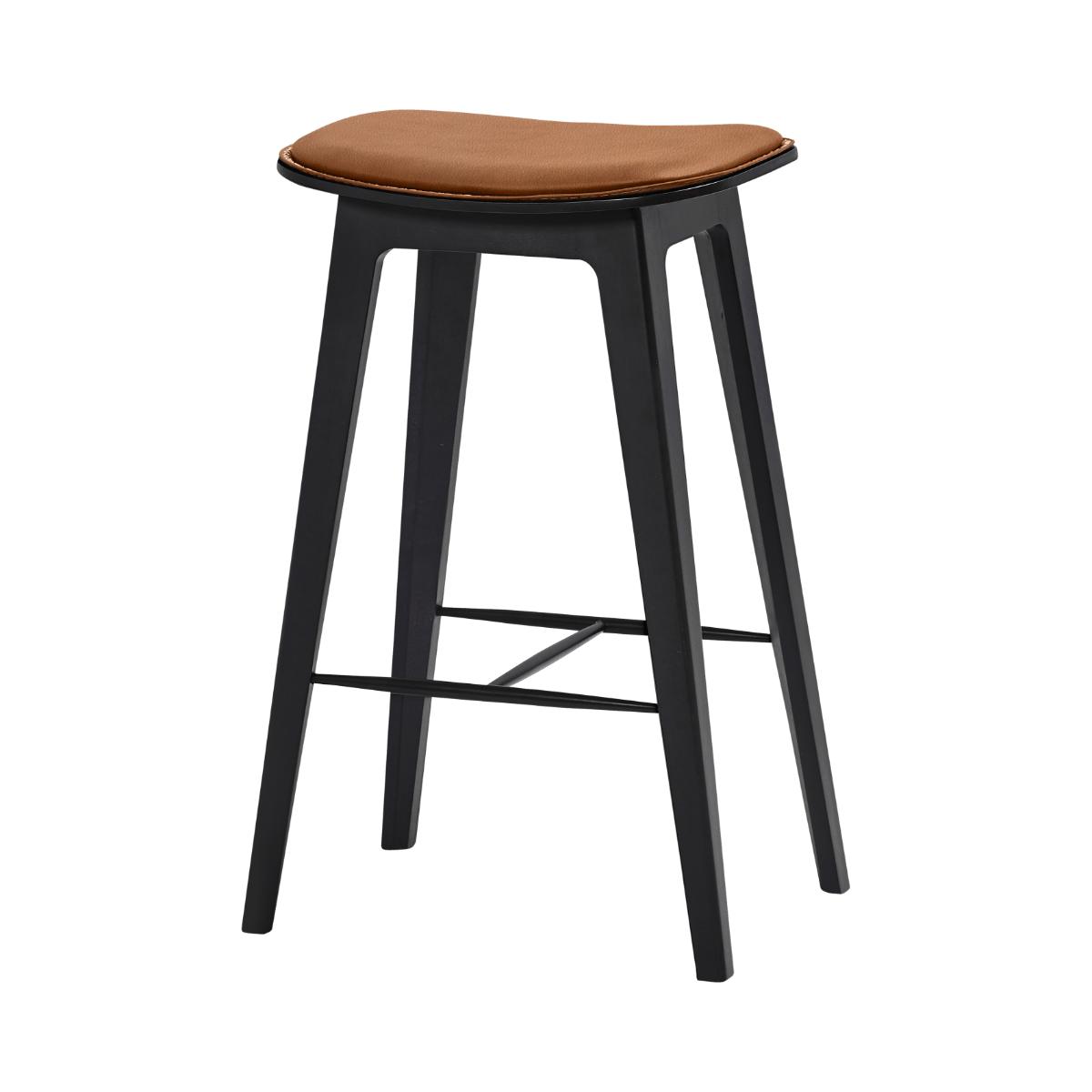  | Nordic Bar Stool - Beech with stitches [Contract] - 68 cm Terra Safari | SACKit