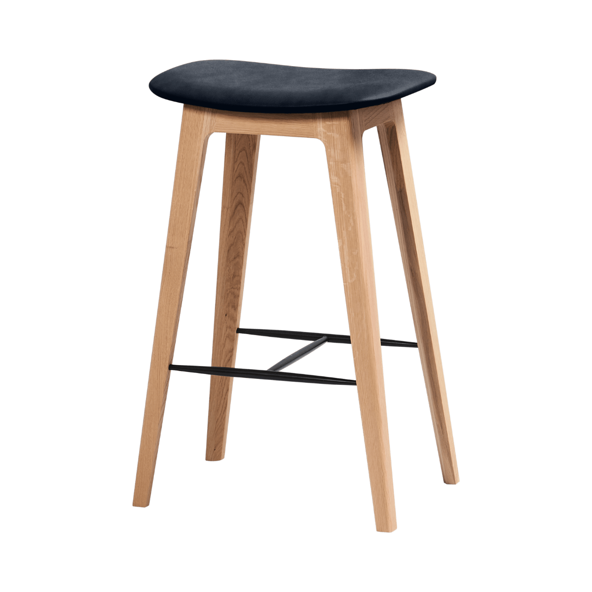  | Nordic Bar Stool - Oak - 68 cm Luna Carbon | SACKit