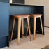  | Nordic Bar Stool - Oak with stitches - 68 cm Terra Safari | SACKit