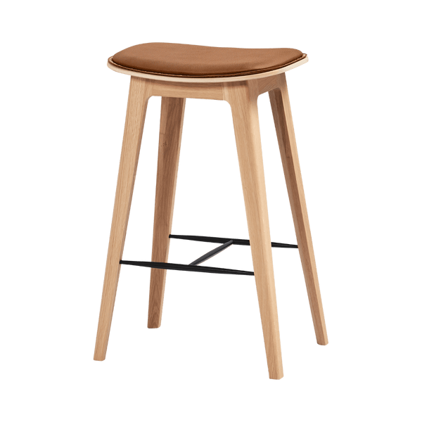 variant_SACKit - 8594319% | Nordic Bar Stool - Oak with stitches [Contract] - 68 cm Terra Safari | SACKit