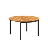 Patio Dining Table Ø133 + Patio Chair no. One S2 | Patio Dining Table Ø133 + Patio Chair no. One S2 - Black Cobana Sand Melange | SACKit