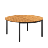 Patio Dining Table Ø160+ Patio Chair no. One S2 | Patio Dining Table Ø160+ Patio Chair no. One S2 - Black Cobana Sand Melange | SACKit