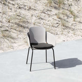 Graues Patio Chair no. One Sitzkissen aus Olefinfaser, rechteckig und gepolstert. | Patio Chair no. One - Cushion - Cobana Grey | SACKit