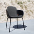  | Patio Dining Table Ø133 + Patio Chair no. One S2 - Black Cobana Grey | SACKit