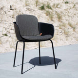 Graues Patio Cushion Überziehkissen für Patio Chair No. One mit glattem Stoffbezug und Outdoor - Schaumfüllung | Patio Chair no. One - Cushion Full - Cobana Grey | SACKit