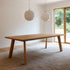 Edge Dining Table aus europäischer Eiche mit facettierter Tischplatte und massiven Tischbeinen, 240x100 cm. | Edge Dining Table - 240x100 cm - | SACKit