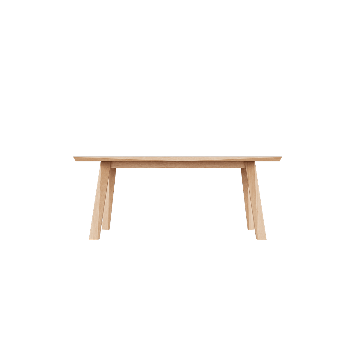 Edge Dining Table aus FSC - zertifizierter Eiche mit facettierter Tischplatte in natürlicher Holzfarbe, 180x90 cm. | Edge Dining Table - 180x90 cm - | SACKit