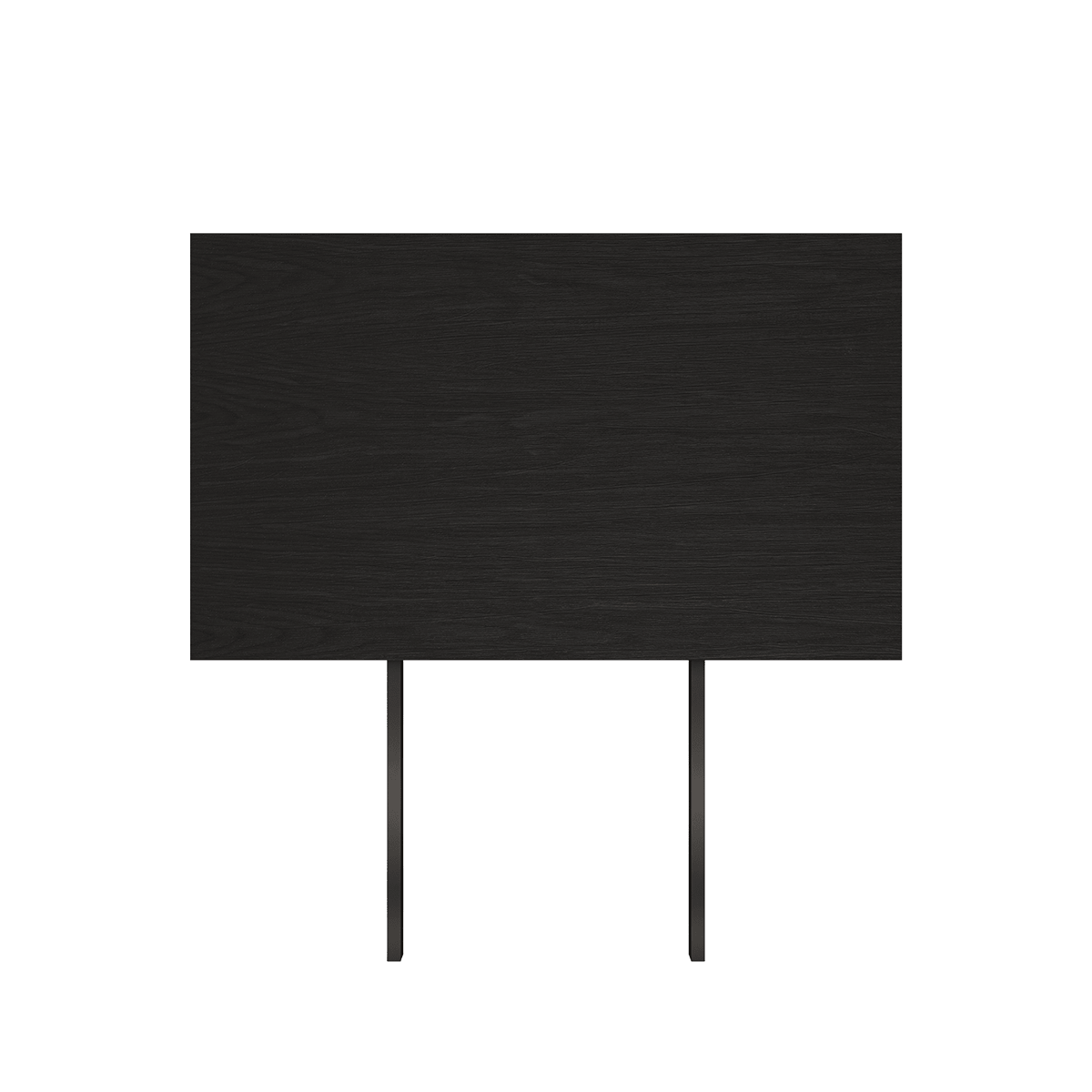 Verlängerungsplatte 60x90 cm aus schwarz gebeiztem Eichenfurnier für Edge Dining Table mit quer verlaufender Maserung | Edge Dining Table - Extension Leaf - 60x100 cm | SACKit