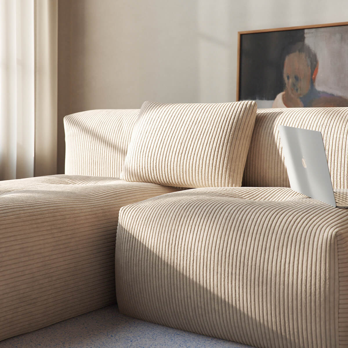  | Soft Sofa Indoor - Lounger - Corduroy Beige | SACKit | Soft Sofa Indoor - Lounger - Corduroy Beige | SACKit