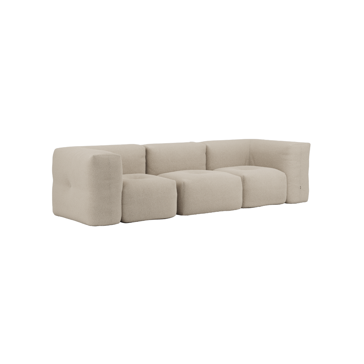 variant_8900607% | Soft Sofa Indoor - 3 Seater - Teddy Beige Ohne Hocker | SACKit