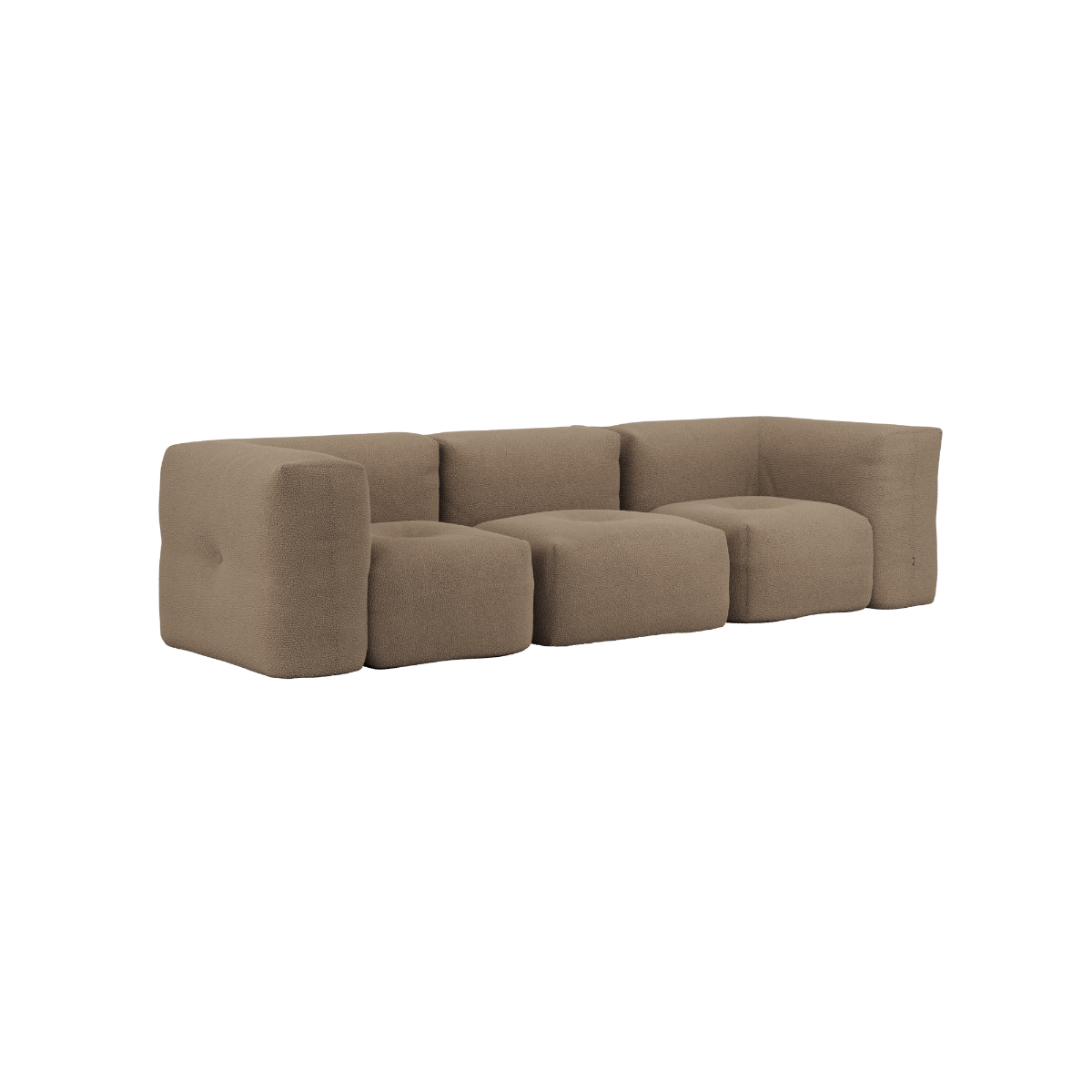 variant_8900608% | Soft Sofa Indoor - 3 Seater - Teddy Brown Ohne Hocker | SACKit