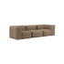  | Soft Sofa Indoor - 3 Seater - Teddy Brown Ohne Hocker | SACKit