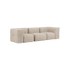  | Soft Sofa Indoor - 3 Seater - Corduroy Beige Ohne Hocker | SACKit
