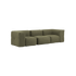  | Soft Sofa Indoor - 3 Seater - Corduroy Olive Ohne Hocker | SACKit