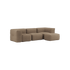  | Soft Sofa Indoor - 3 Seater - Teddy Brown Mit Hocker | SACKit