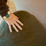 SACKit Chair Indoor Sessel in Cosmo Olive mit runder, weicher Form und Kaltschaumfüllung | SACKit Chair & Pouf Indoor - Orange Jaquard | SACKit