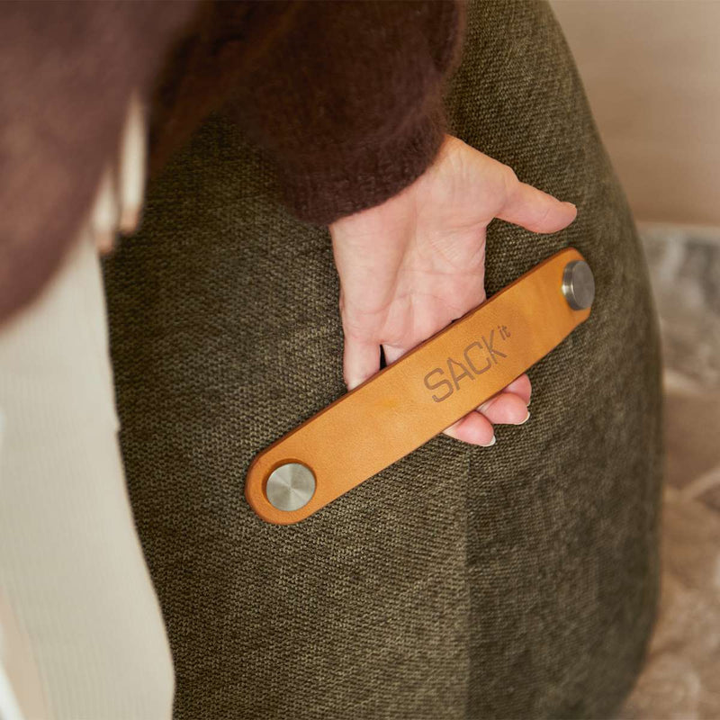 SACKit Chair & Pouf Indoor | SACKit Chair & Pouf Indoor - Orange Jaquard | SACKit