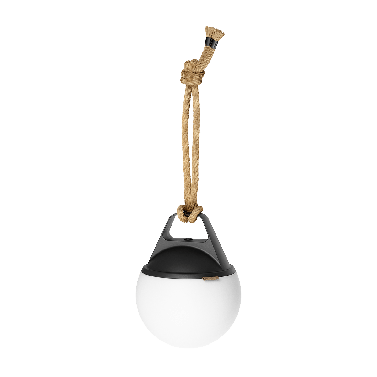 Zwei weiße SACKit Light 155 Outdoor - Lampen mit Hanfseilgriff und rundem Design auf weißem Hintergrund. | Light 155 (2 pack) - | SACKit