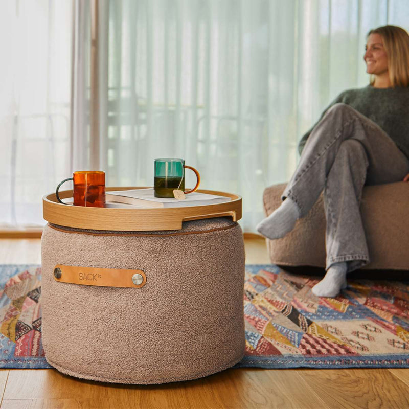 SACKit Chair & Pouf Indoor | SACKit Chair & Pouf Indoor - Orange Jaquard | SACKit