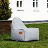 Cobana Junior Lounge Chair und Pouf in hellgrauem Olefin - Stoff, Kinder - Sitzsack mit runder Form. | Cobana Junior Lounge Chair & Pouf - Cobana Rose | SACKit