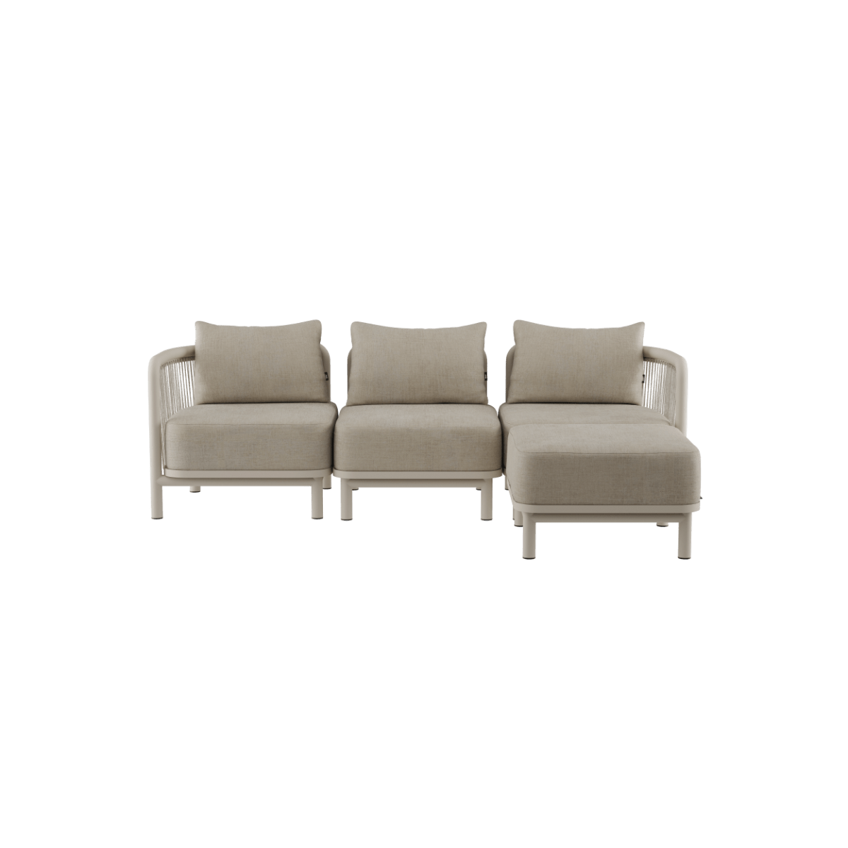  | Kirra Lounge Sofa - 3 - Sitzer [Contract] - Mit Hocker | SACKit