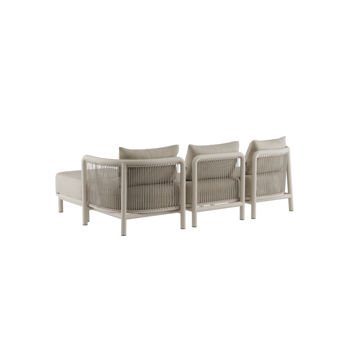  | Kirra Lounge Sofa - 3 - Sitzer [Contract] - Mit Hocker | SACKit