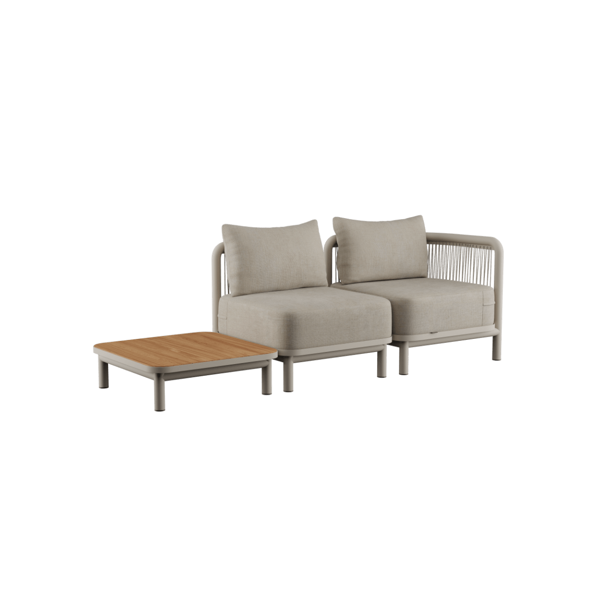  | Kirra Lounge Sofa - 2 - Sitzer mit Kirra Table - Ohne Accessory Fit | SACKit | Kirra Lounge Sofa - 2 - Sitzer mit Kirra Table - Kirra Sand Ohne Accessory Fit | SACKit