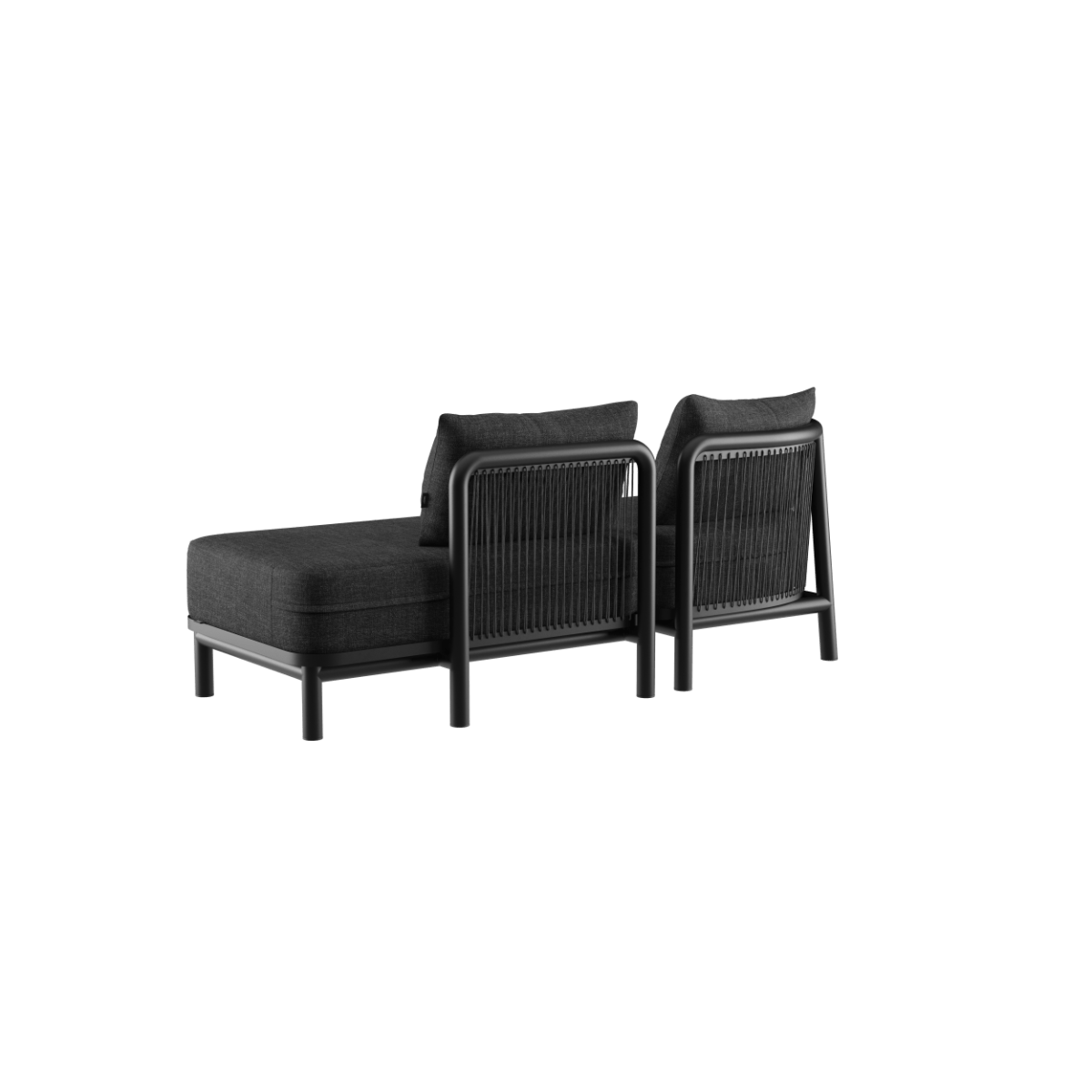  | Kirra Lounge Sofa - 2 - Sitzer mit open end - Kirra Noir Links | SACKit