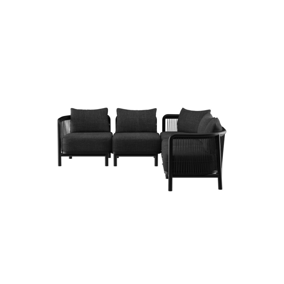  | Kirra Lounge Sofa - Ecksofa - Kirra Noir | SACKit