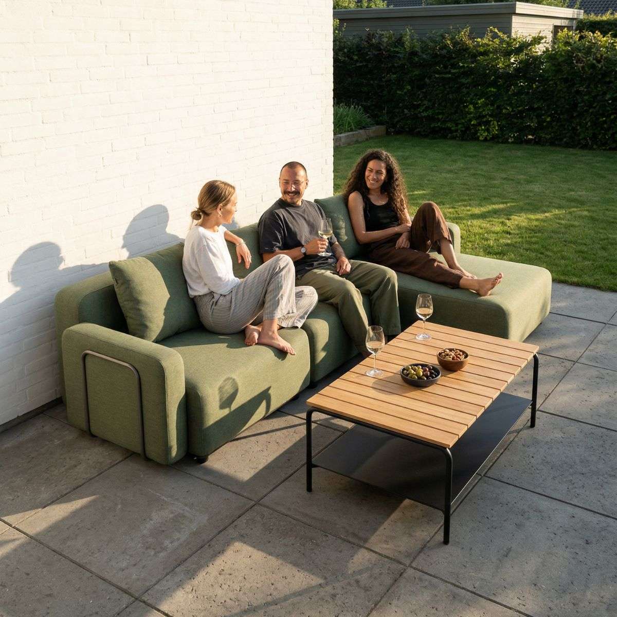 Cobana Lounge Sofa - 3 Seater Chaise | Cobana Lounge Sofa - 3 Seater Chaise - Kirra Sand Mit Armlehnen | SACKit