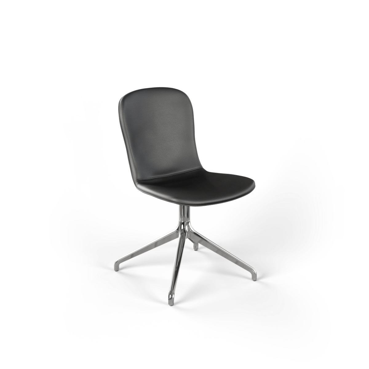  | Chair no. One S1 Polished Swivel - LUNA Walnut Ohne Rückholfunktion | SACKit