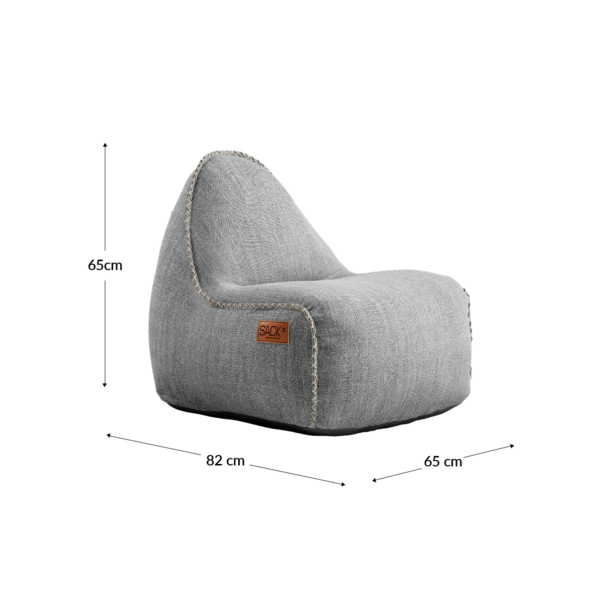  | Cobana Junior Lounge Chair & Pouf - Cobana Sand Melange | SACKit | Cobana Junior Lounge Chair & Pouf - Cobana Sand Melange | SACKit