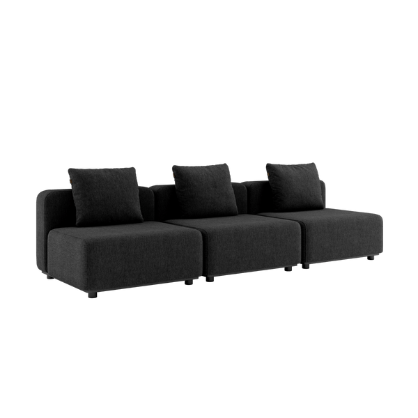 variant_9580021% | Cobana Lounge Sofa - 4 - Sitzer Sofa [Contract] - Cobana Black | SACKit