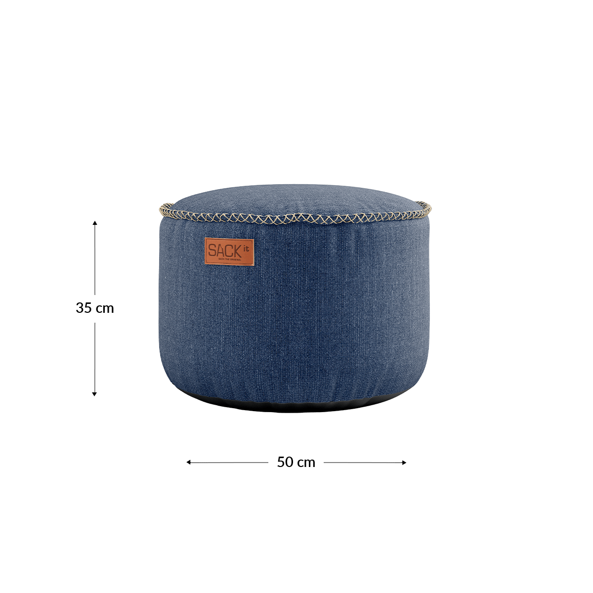  | Cobana Pouf - Kirra Indigo | SACKit | Cobana Pouf - Kirra Indigo | SACKit