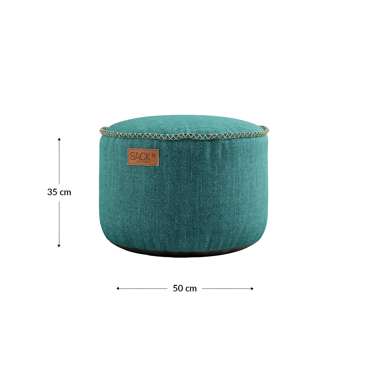  | Cobana Pouf - Cobana Petrol Melange | SACKit