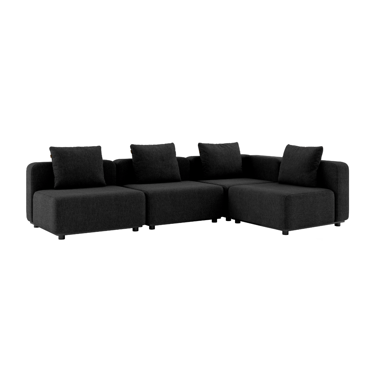  | Cobana Lounge Sofa - 5 - Sitzer Ecksofa [Contract] - Cobana Black Ohne Armlehnen | SACKit