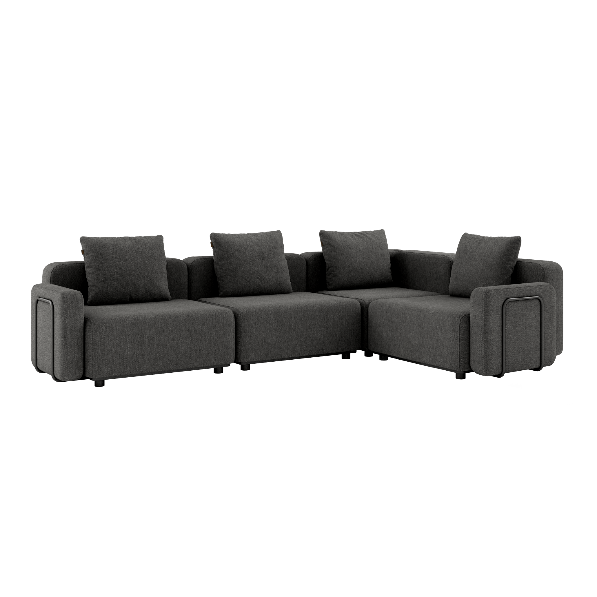  | Cobana Lounge Sofa - 5 - Sitzer Ecksofa [Contract] - Cobana Grey Mit Armlehnen | SACKit