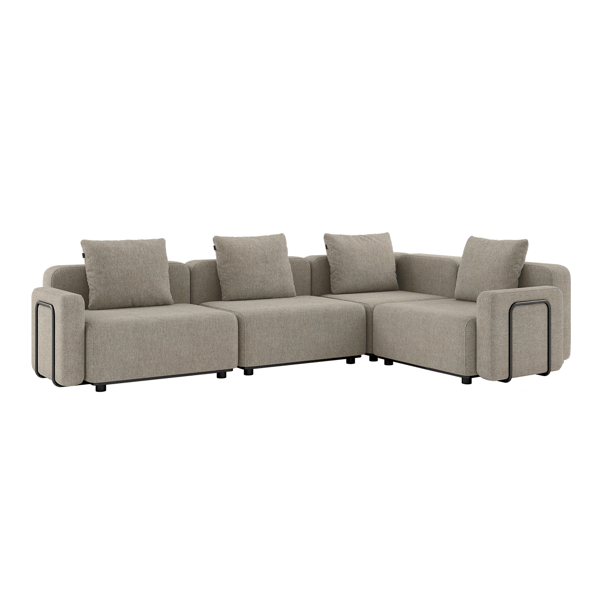  | Cobana Lounge Sofa - 5 - Sitzer Ecksofa [Contract] - Kirra Sand Mit Armlehnen | SACKit