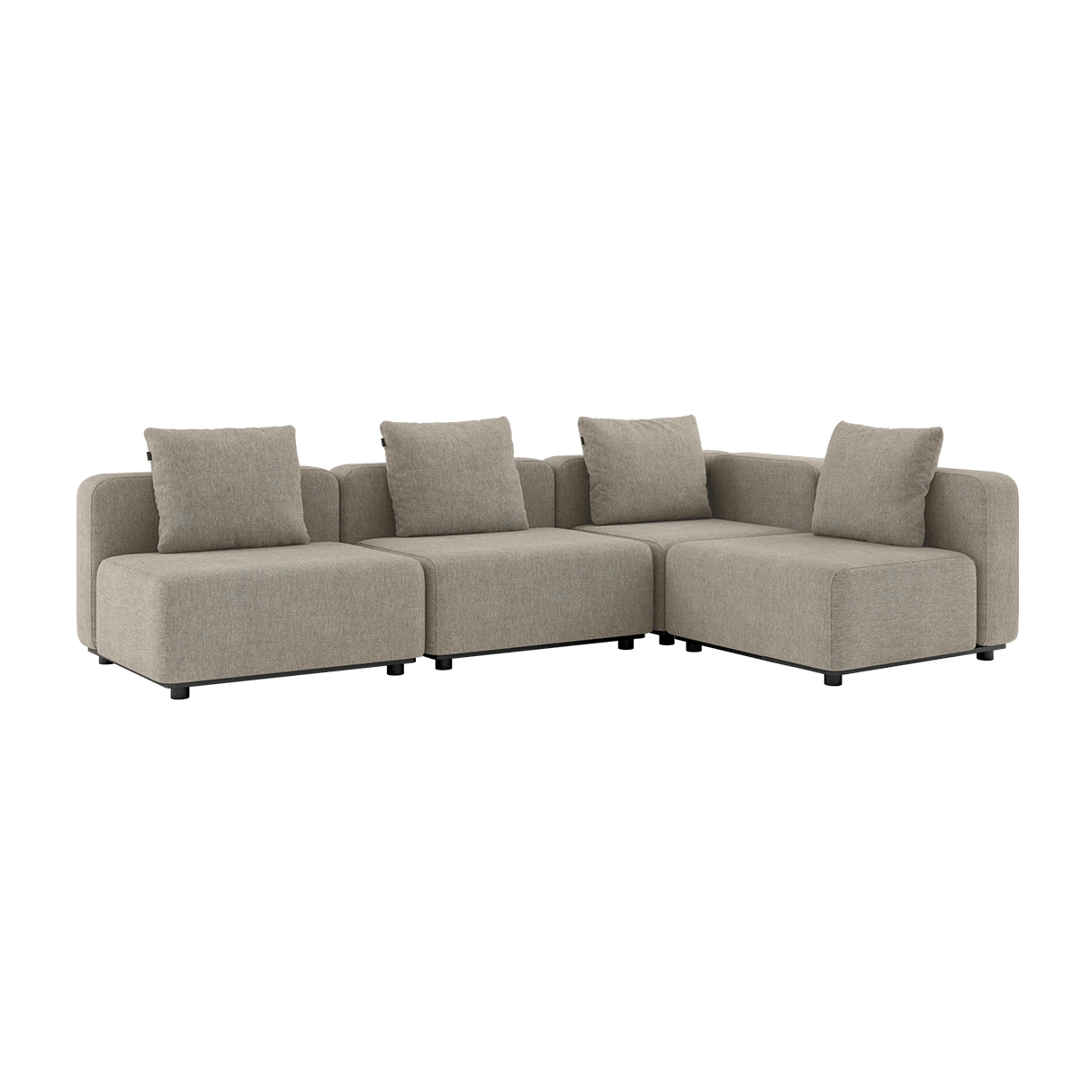  | Cobana Lounge Sofa - 5 - Sitzer Ecksofa [Contract] - Kirra Sand Ohne Armlehnen | SACKit