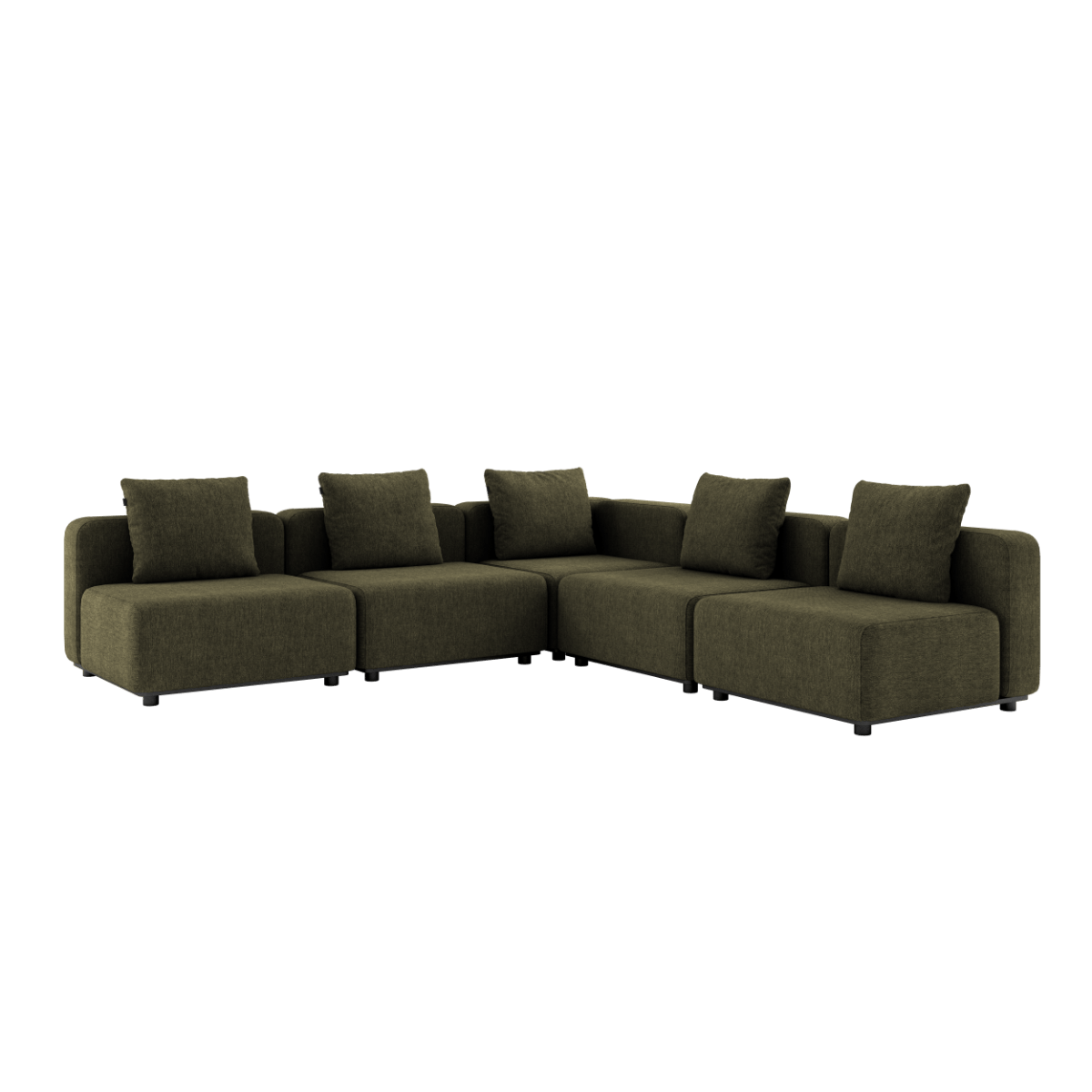  | Cobana Lounge Sofa - Ecksofa - Kirra Olive Ohne Armlehnen | SACKit