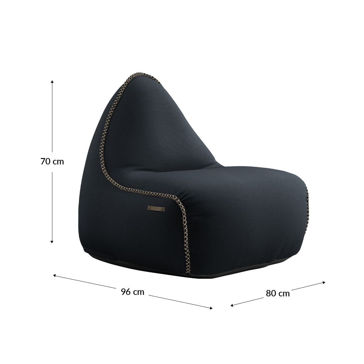  | Cura Lounge Chair & Pouf - Cura Black | SACKit | Cura Lounge Chair & Pouf - Cura Black | SACKit