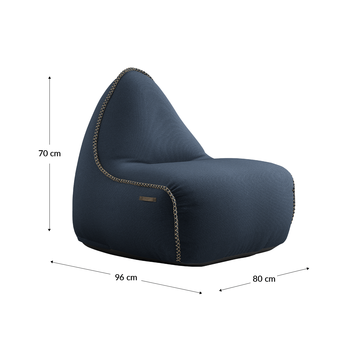  | Cura Lounge Chair & Pouf - Cura Dark Blue | SACKit | Cura Lounge Chair & Pouf - Cura Dark Blue | SACKit