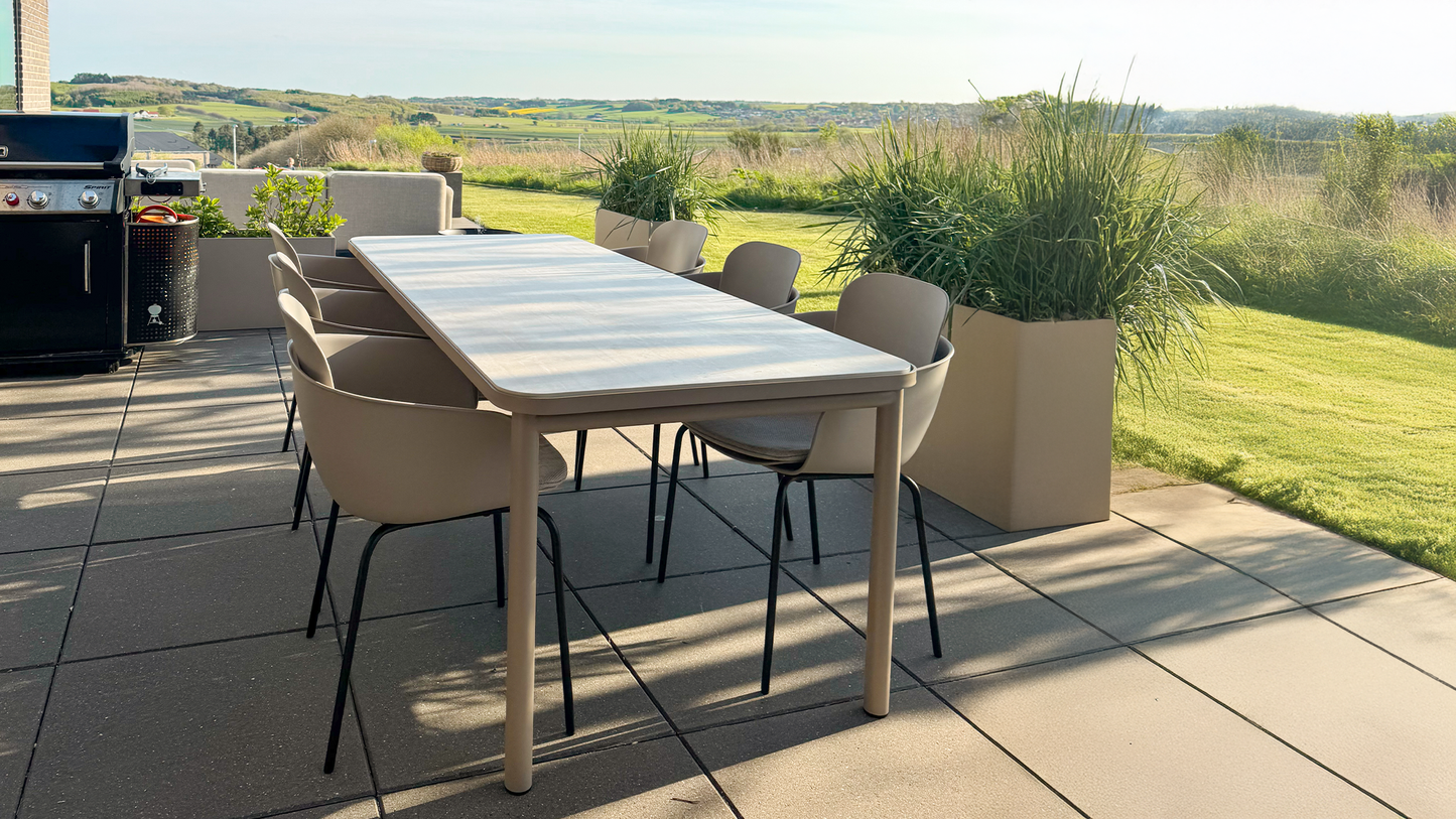 Kirra Dining Table 210x90 Ceramic - Outdoor-Esstisch für 6 Personen aus Keramik und Aluminium