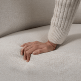 Skandinavisches Fjord Sofa mit weichen Linien und abgerundeten Kanten, ohne Hocker, in neutralem Farbton. | Fjord Sofa - 2 seater - Cosmo Terracotta | SACKit