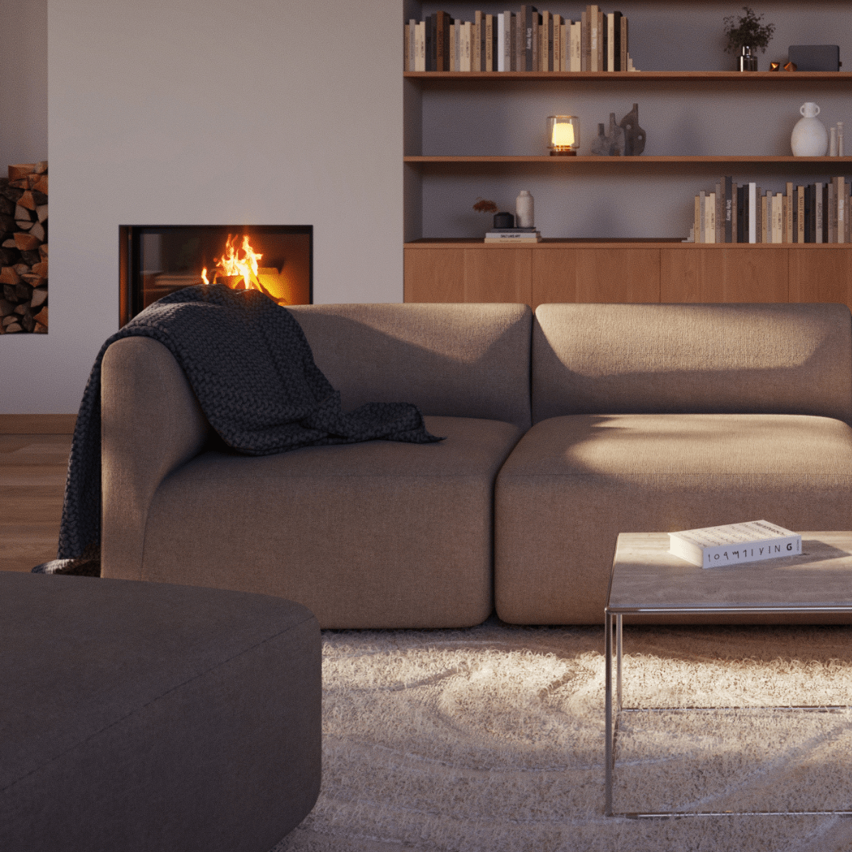 Fjord Sofa - Corner Section Left | Fjord Sofa - Corner Section Left - Cosmo Clay | SACKit