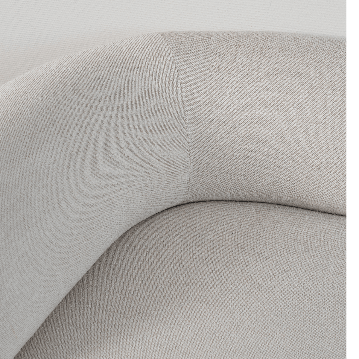Ecksofa Fjord mit offenem Ende in neutralem Raum, skandinavisches Design, weiche Linien, helle Polsterung | Fjord Sofa - Corner Section Left - Cosmo Mustard | SACKit