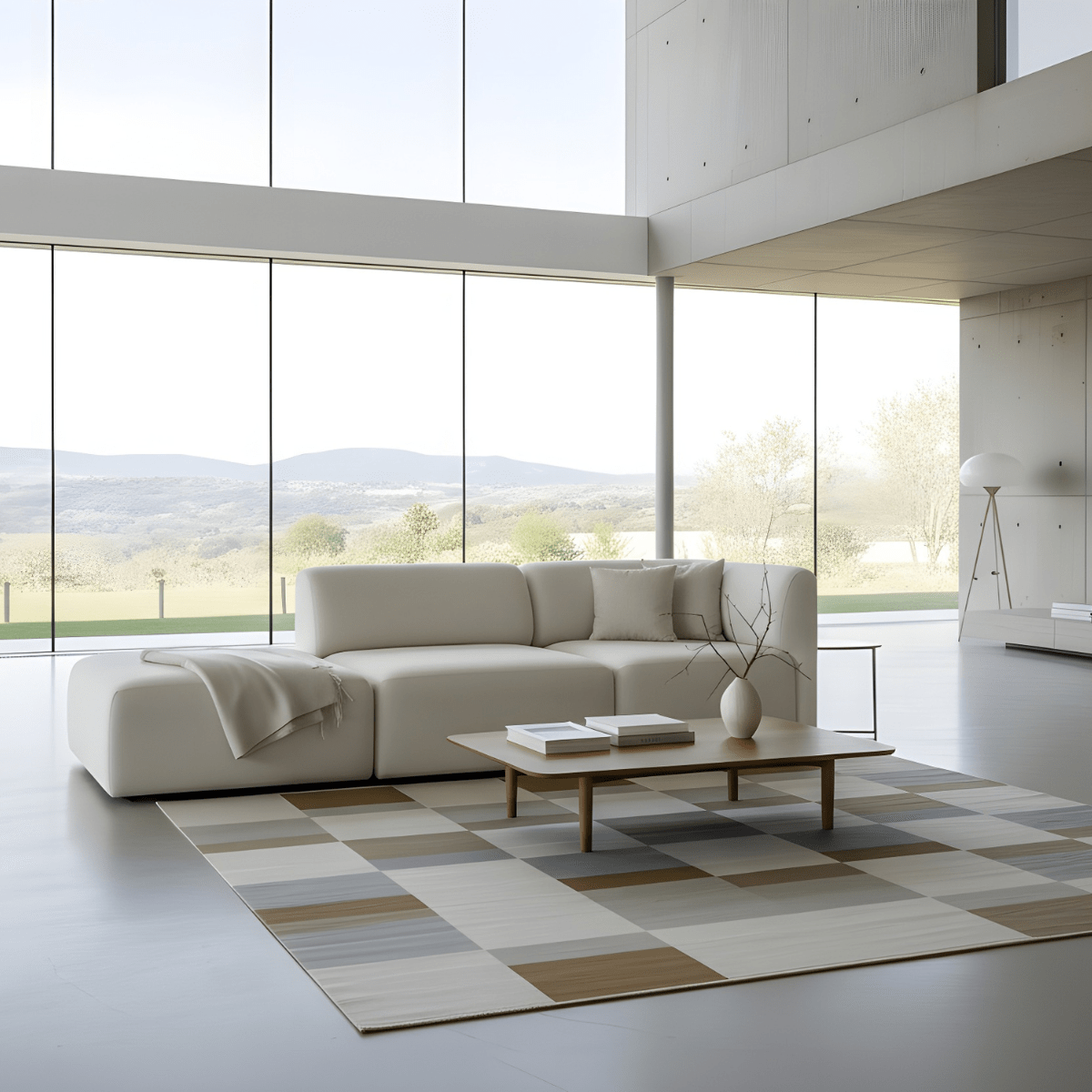 Fjord Sofa 2 - Sitzer in Cosmo Beige mit offenem Ende, skandinavisches Design, weiche Linien, Textilbezug | Fjord Sofa - 2 seater w/ open end - Cosmo Terracotta Rechts | SACKit